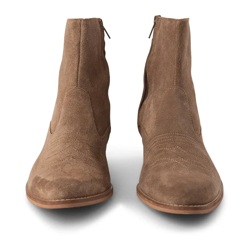 Enzo boot suede - TAUPE