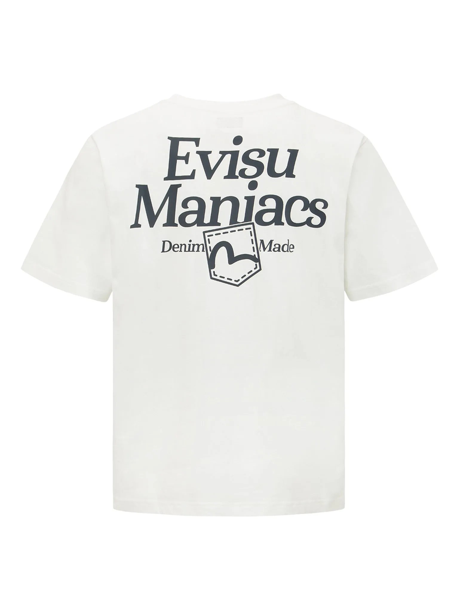 “EVISU Maniacs” Seagull Print T-Shirt