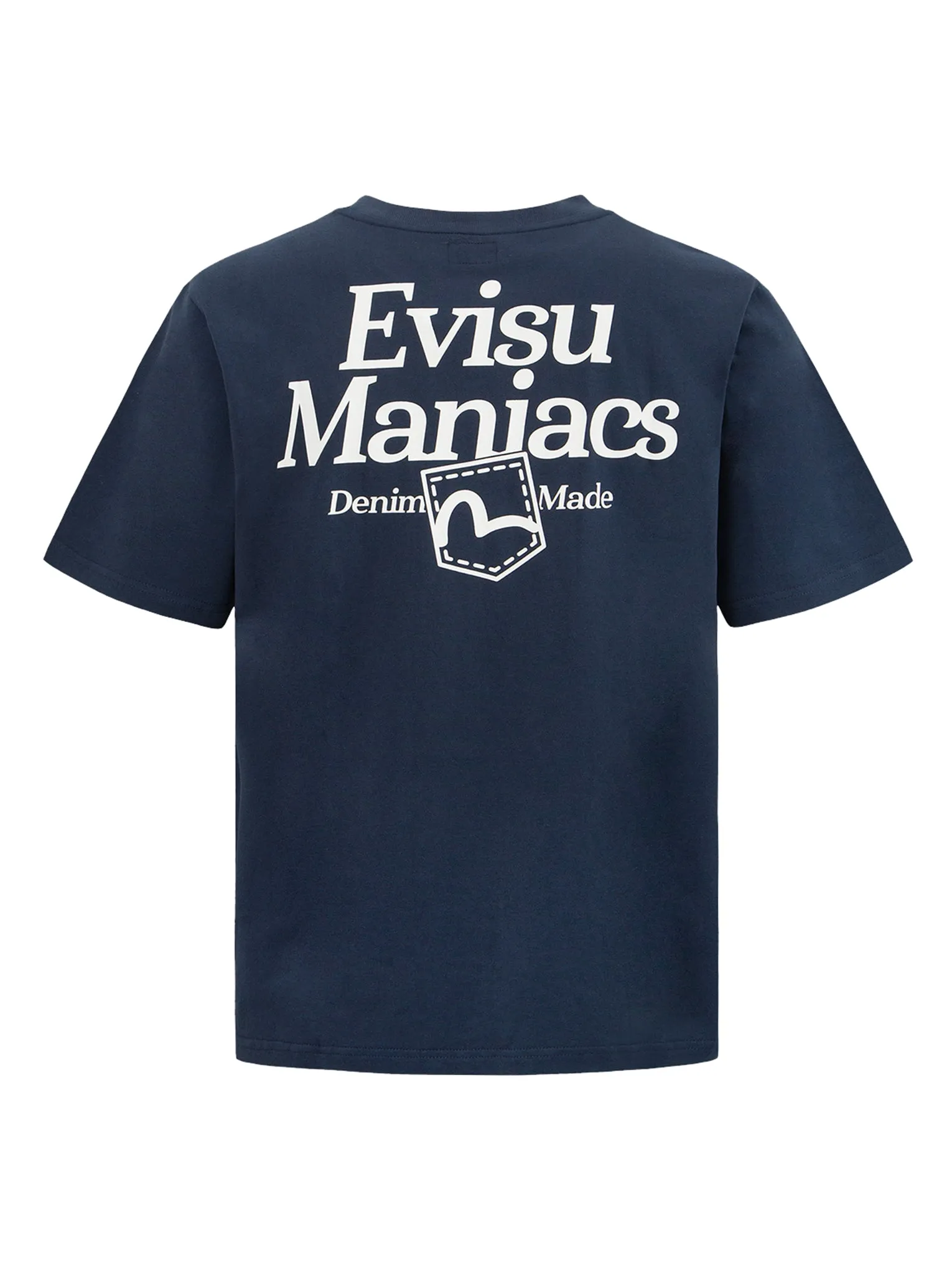 “EVISU Maniacs” Seagull Print T-Shirt