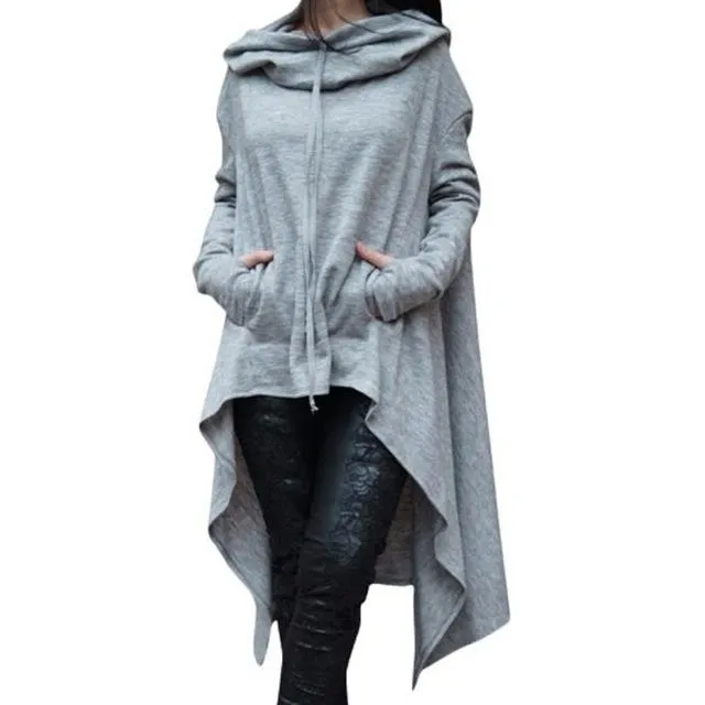 Fashion Hoodies Sweatshirt Women Casual Outwear Hoody Loose Long Sleeve Pullover Streetwear