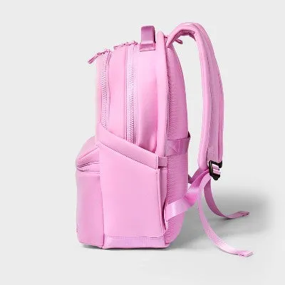 Faux Neoprene 17" Backpack Pink - All In Motion️