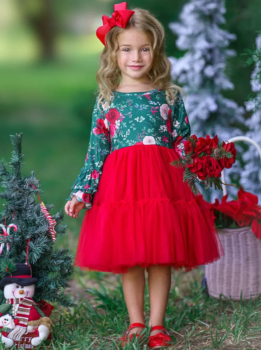 Florals For The Holidays Tutu Dress