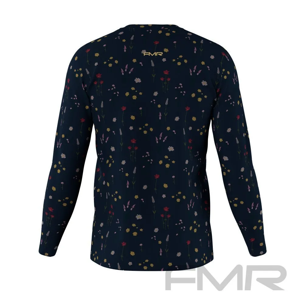 FMR Men's Floral Print Long Sleeve Shirt