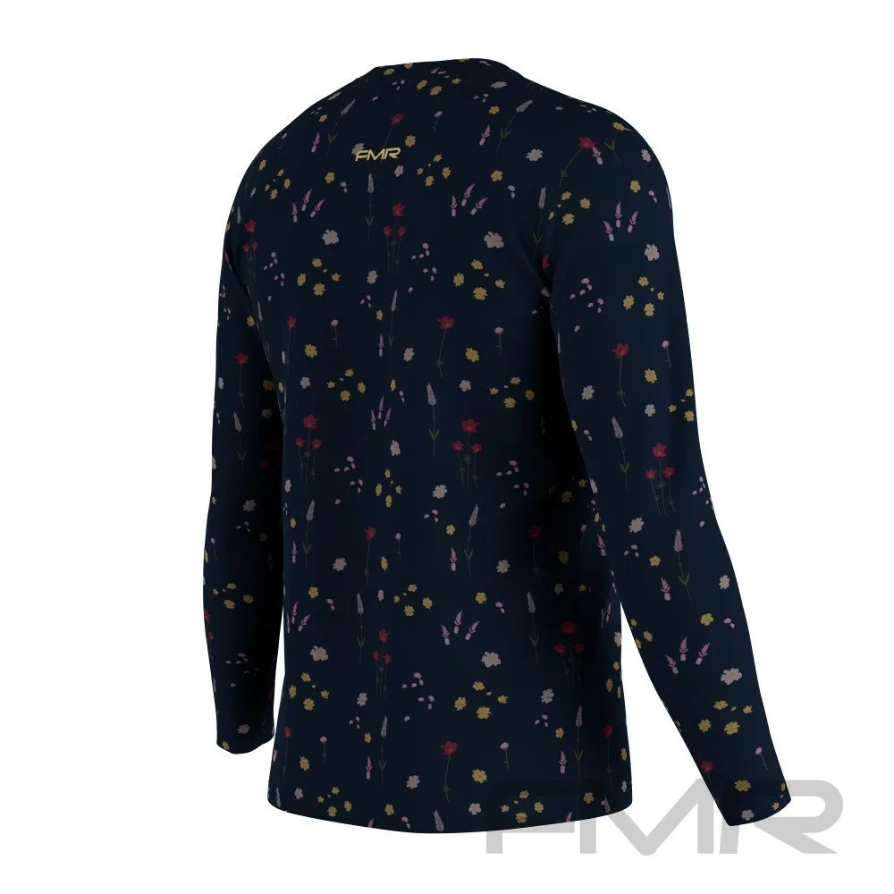 FMR Men's Floral Print Long Sleeve Shirt