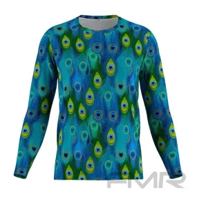 FMR Men's Peacock Print Long Sleeve Shirt