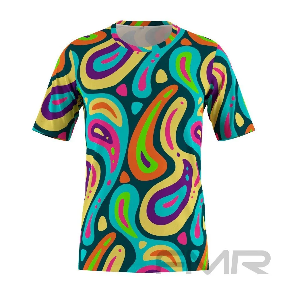 FMR Men's Polychromatic Short Sleeve Running Shirt