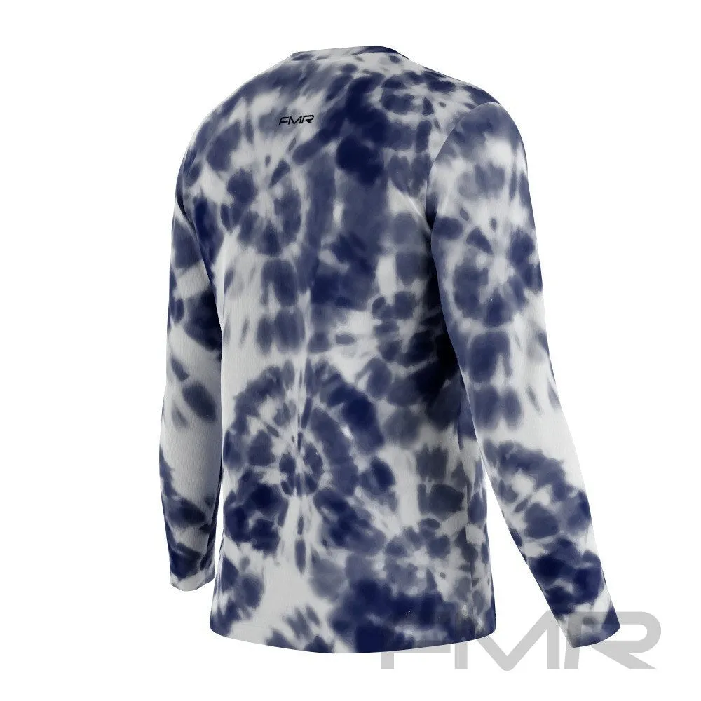 FMR Men's Shibori Tie-Dye Long Sleeve Running Shirt