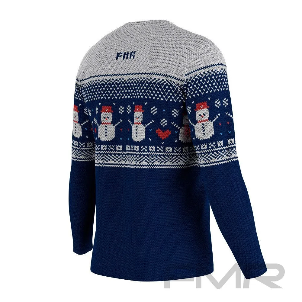 FMR Men's Snowman Sweater Technical Long Sleeve Shirt