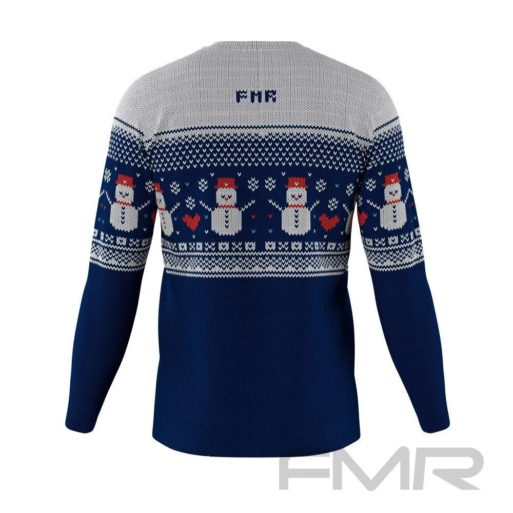 FMR Men's Snowman Sweater Technical Long Sleeve Shirt