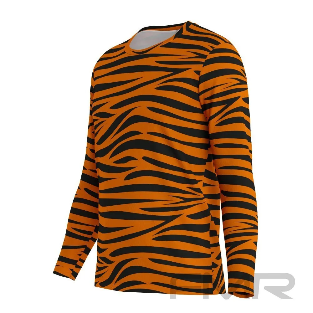 FMR Men's Tiger Print Long Sleeve Shirt