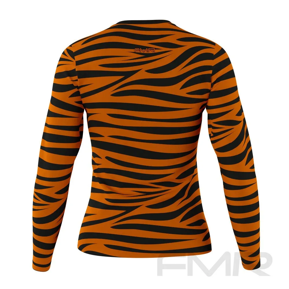 FMR Women's Tiger Print Long Sleeve Running Shirt