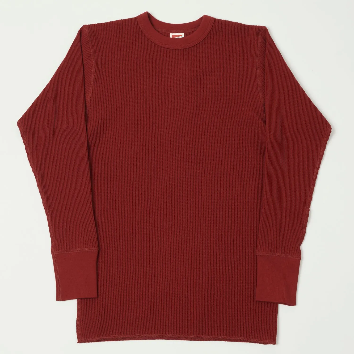 Freewheelers 'Power Wear' Crew Neck Thermal - Earthy Red