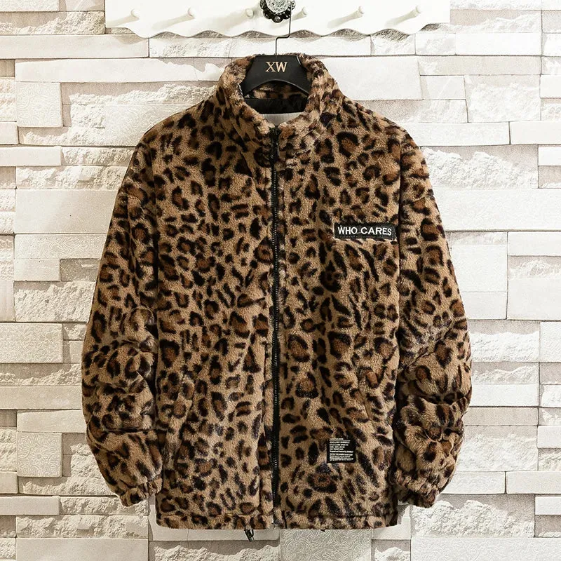 Funki Buys | Jackets | Women's Leopard Print Zip Hoodie Jacket