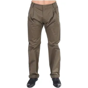 GF Ferre Elegant Green Comfort Straight Fit Pants