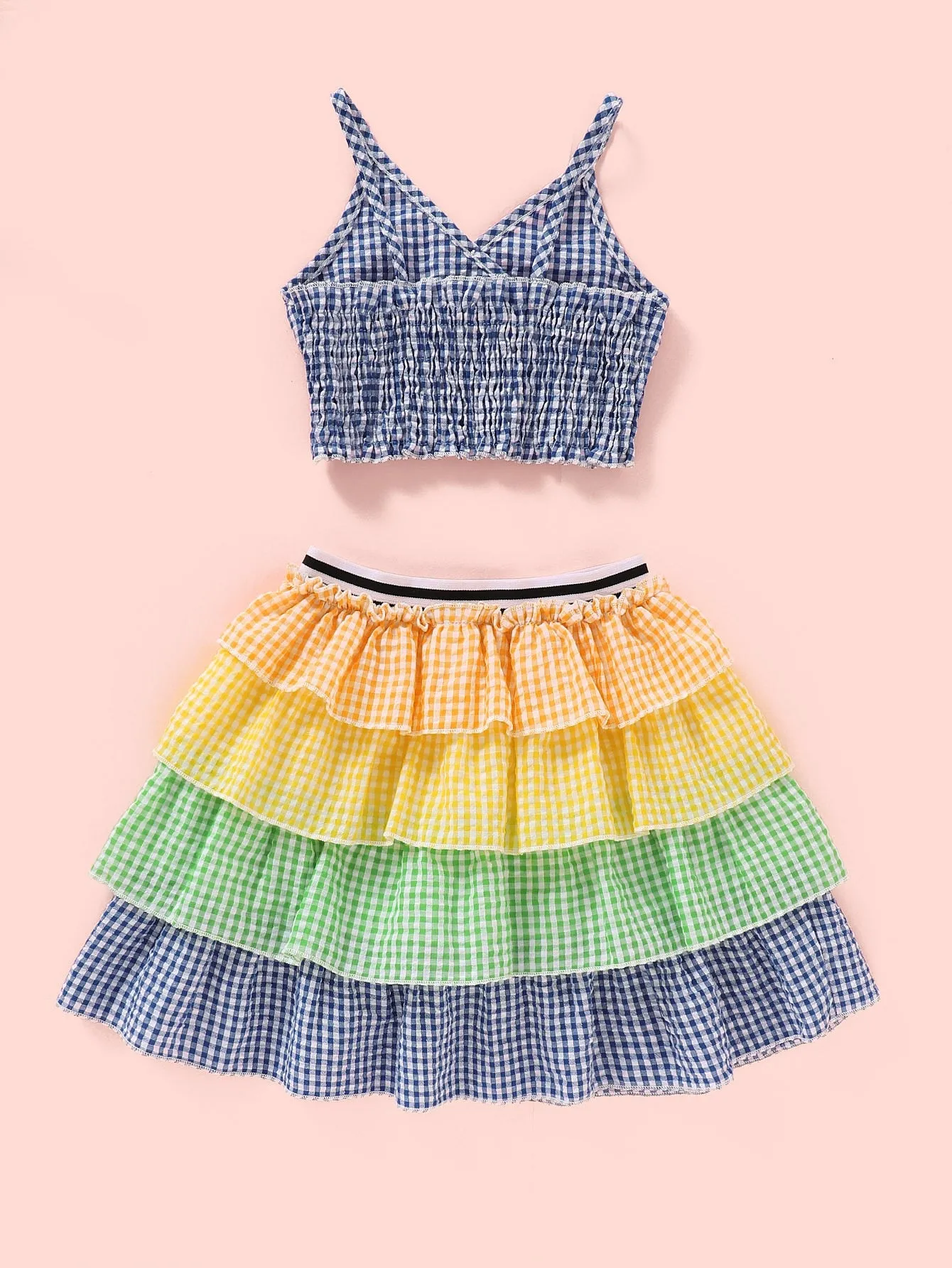 Girls Hello Summer Top Skirt Set