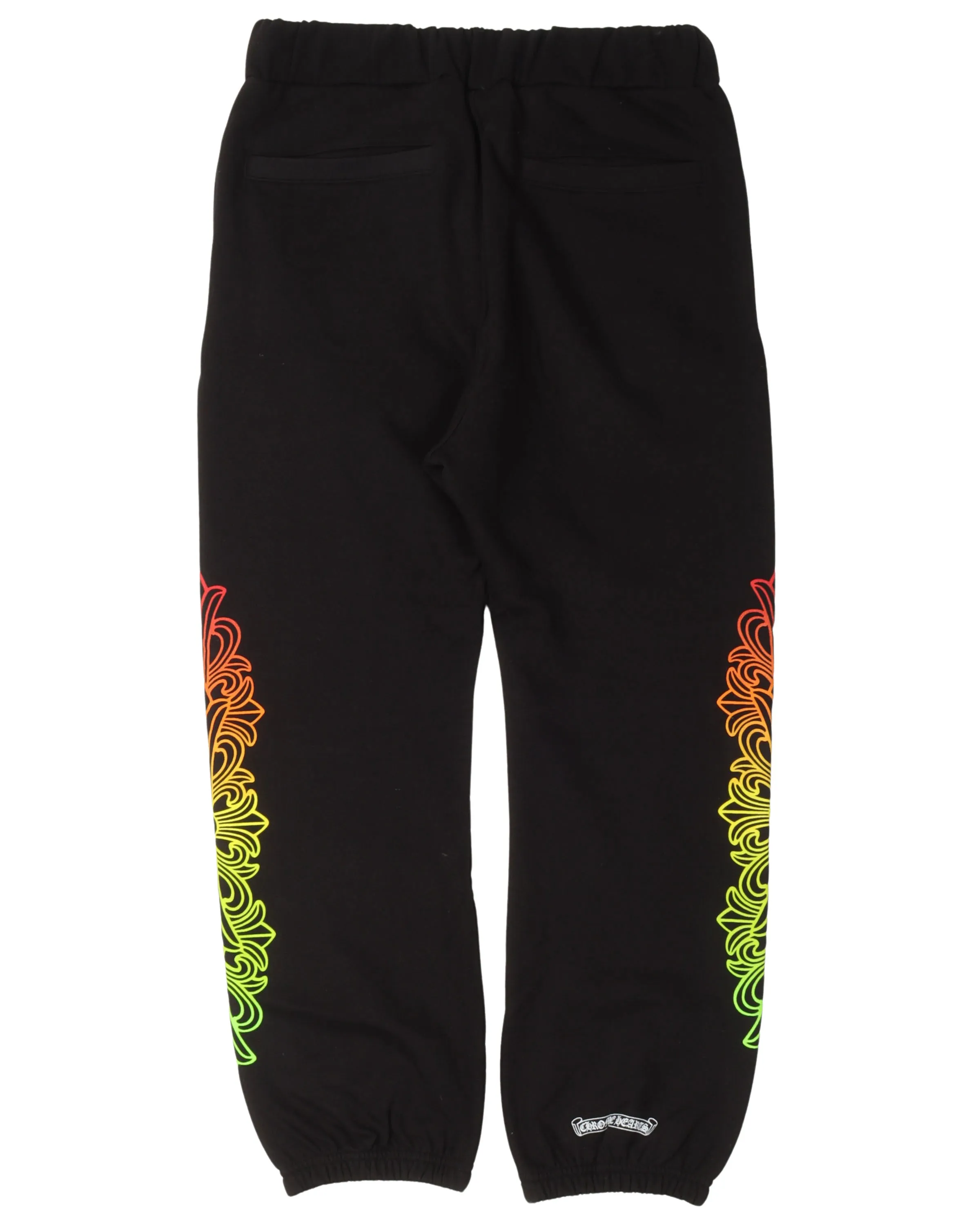 Gradient Floral Circle Sweatpants