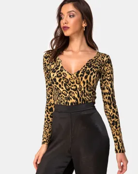 Guanelle Top in Leopard