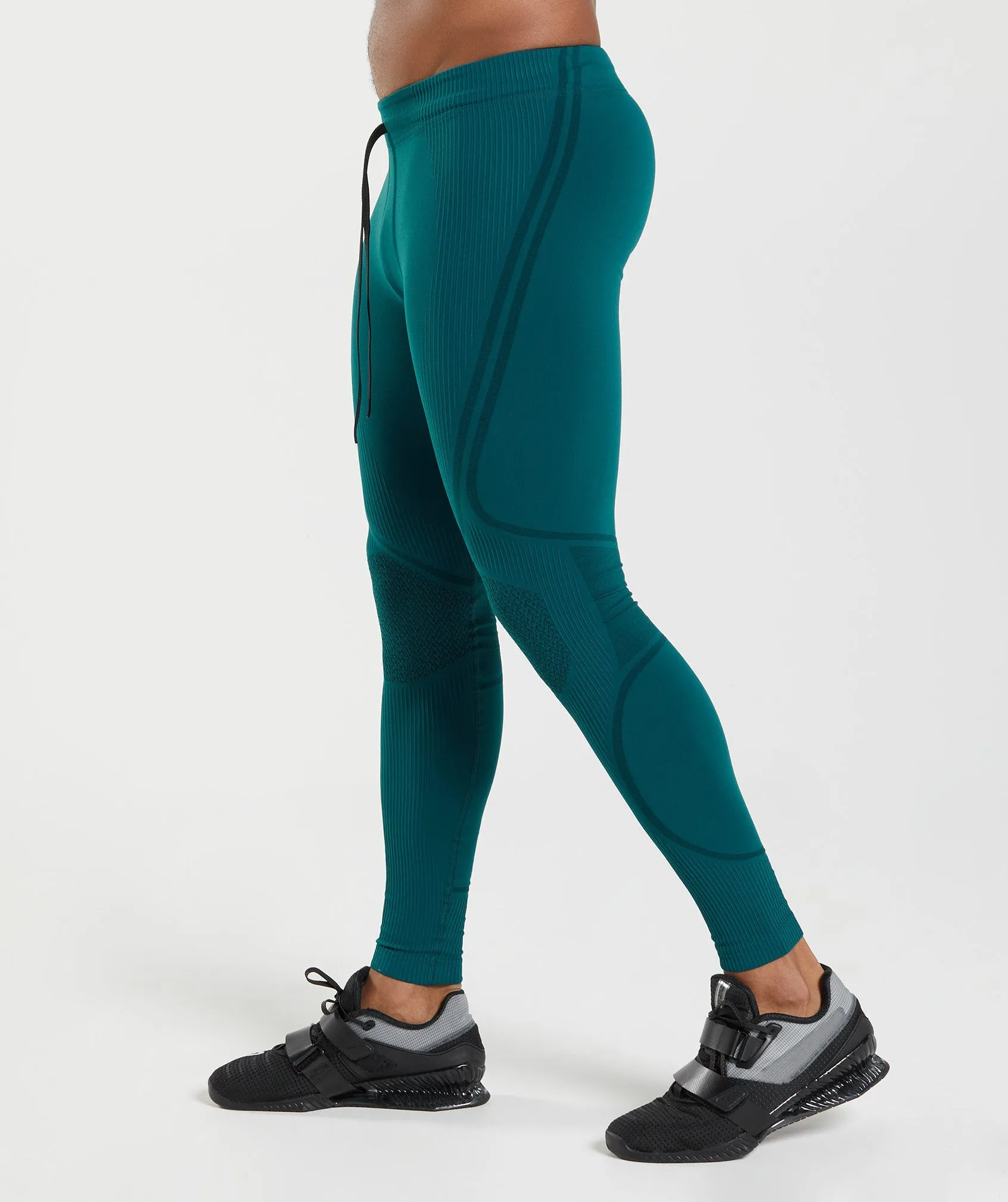 Gymshark 315 Seamless Tights - Winter Teal/Black