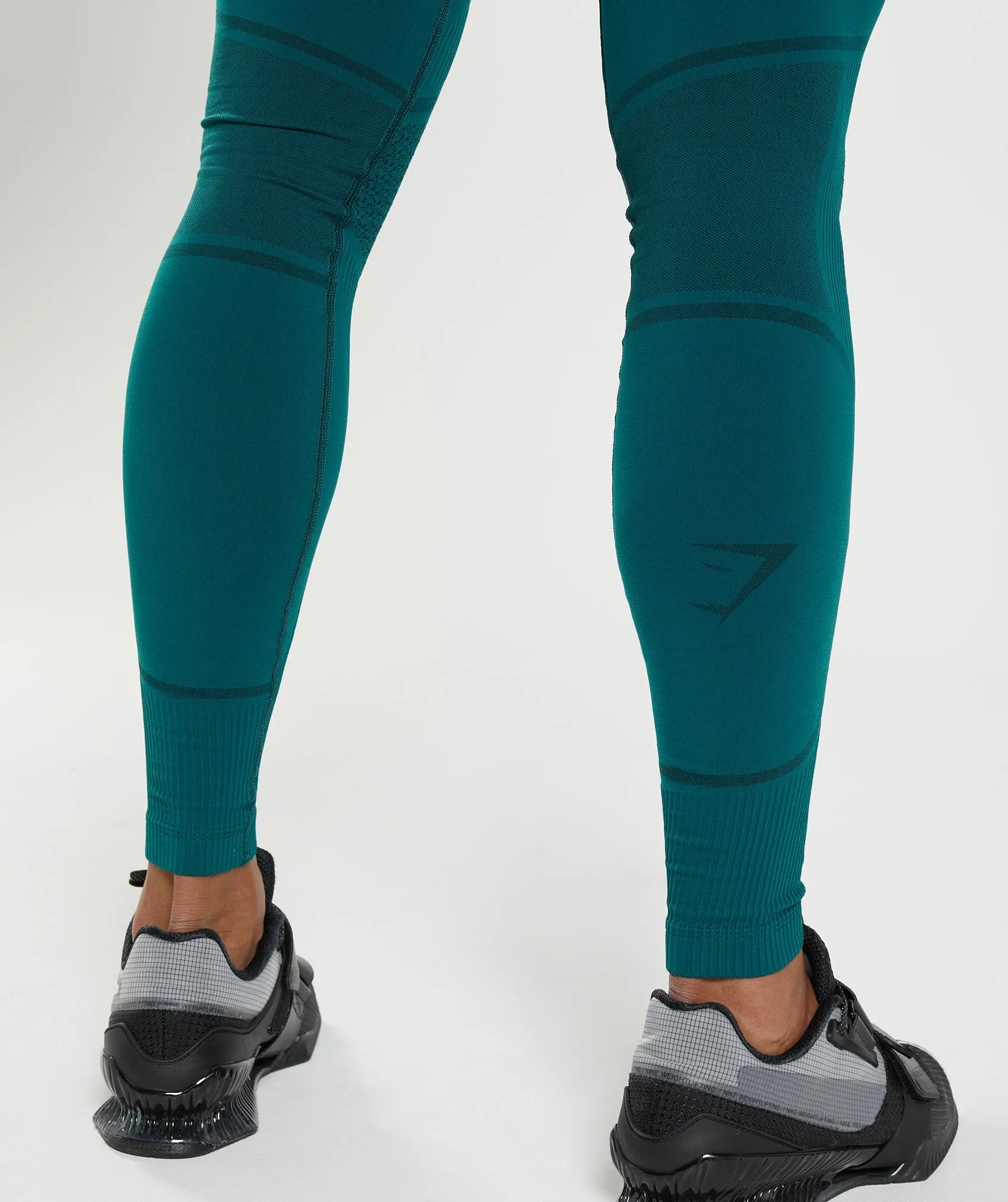 Gymshark 315 Seamless Tights - Winter Teal/Black