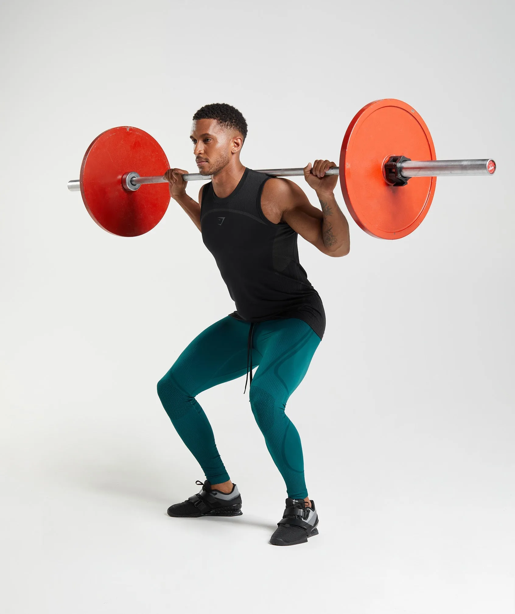 Gymshark 315 Seamless Tights - Winter Teal/Black