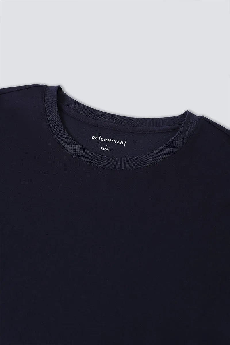 HeatGuard Crew Neck Long Sleeve T-Shirt | Navy NNY096