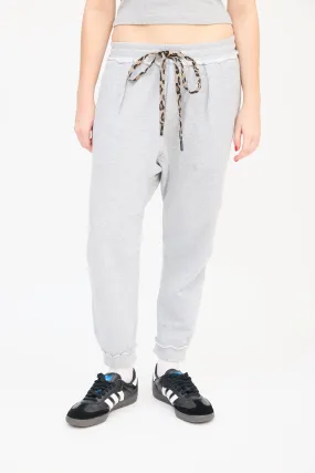 Heather Grey Drop Seat Sweat Pant