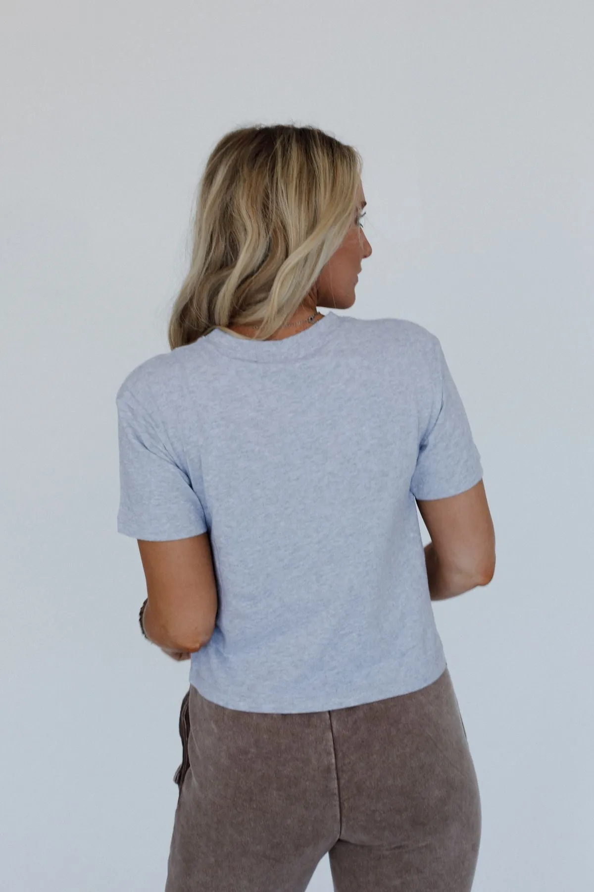 Here Today Basic Tee - Heather Gray