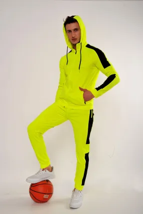 Highlight Neon Tracksuit With Black Gradient Set (2pcs)