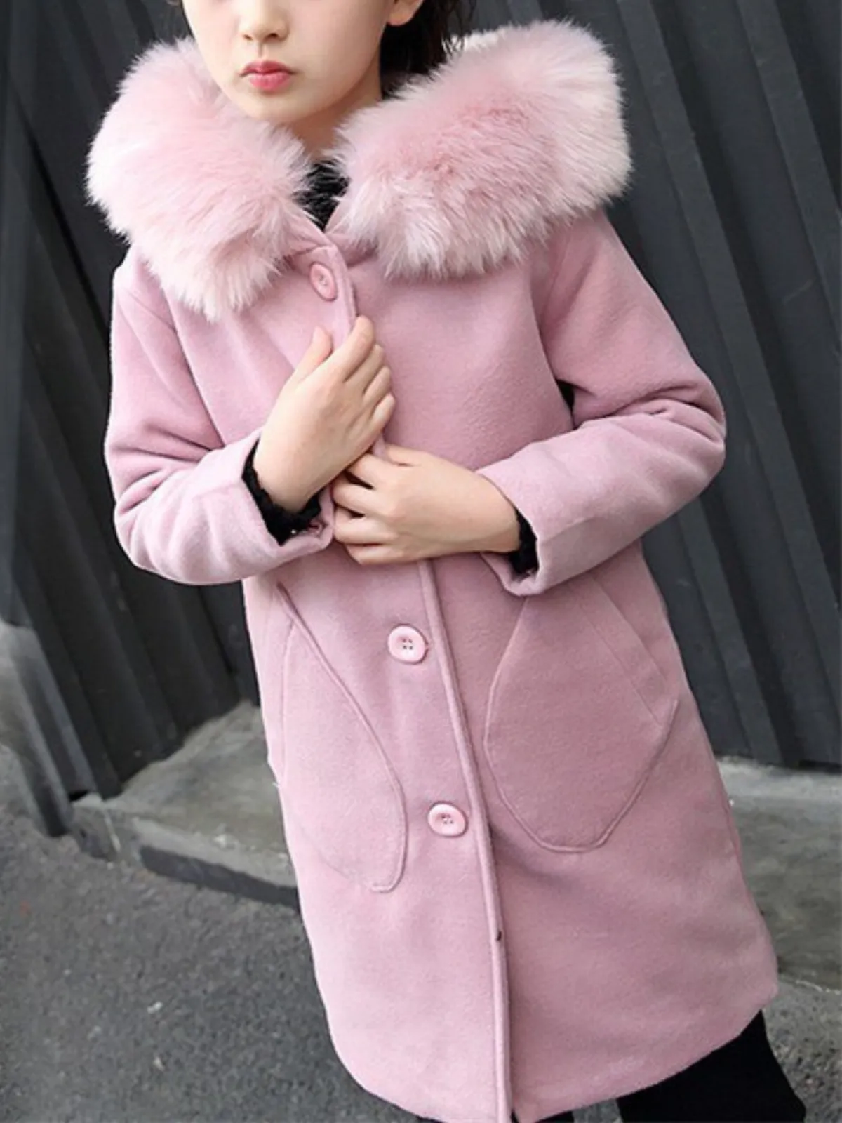 Icy Glam Fur Hood Winter Coat