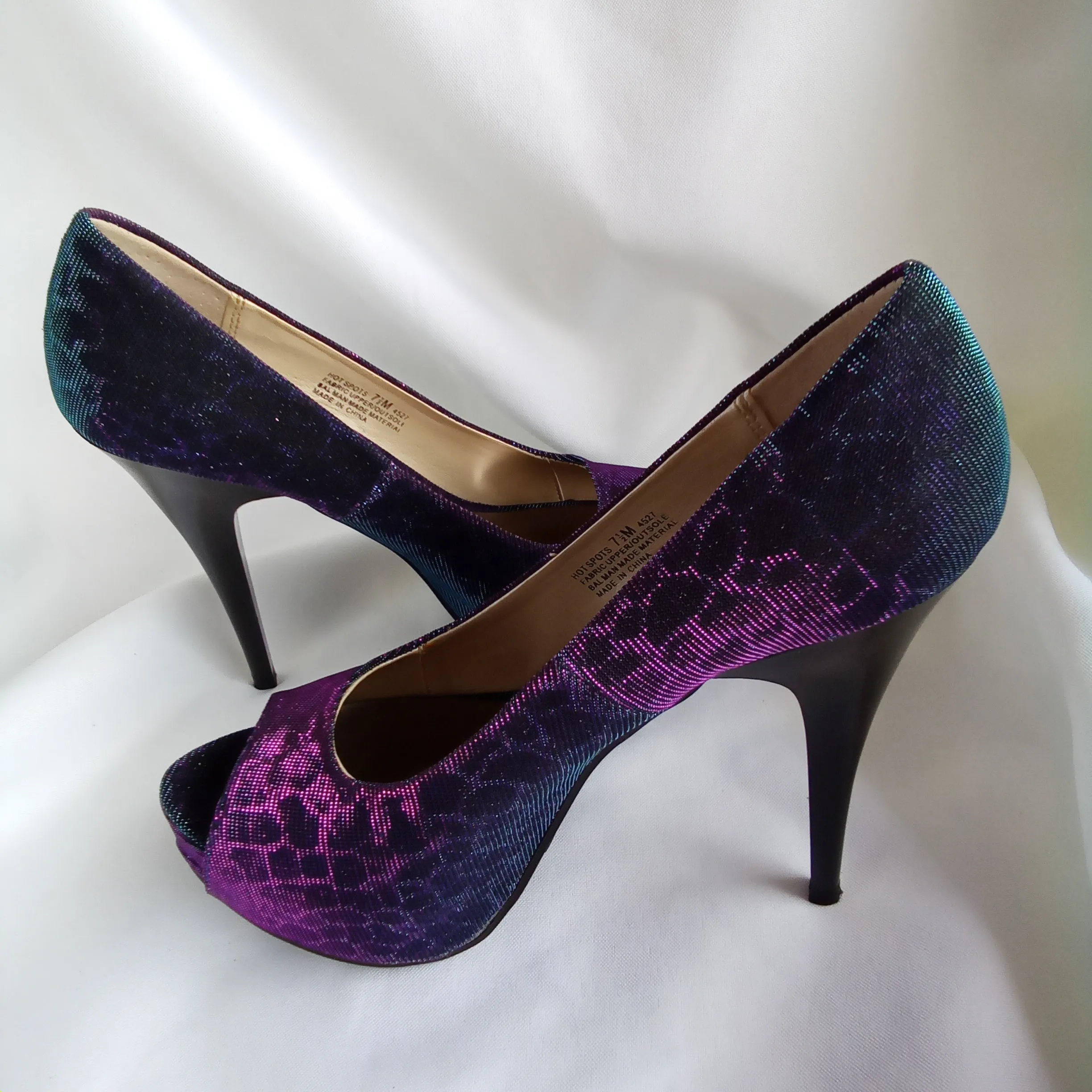 Iridescent Pumps | Chinese Laundry | Hot Spots - Giraffe - Blue Multi