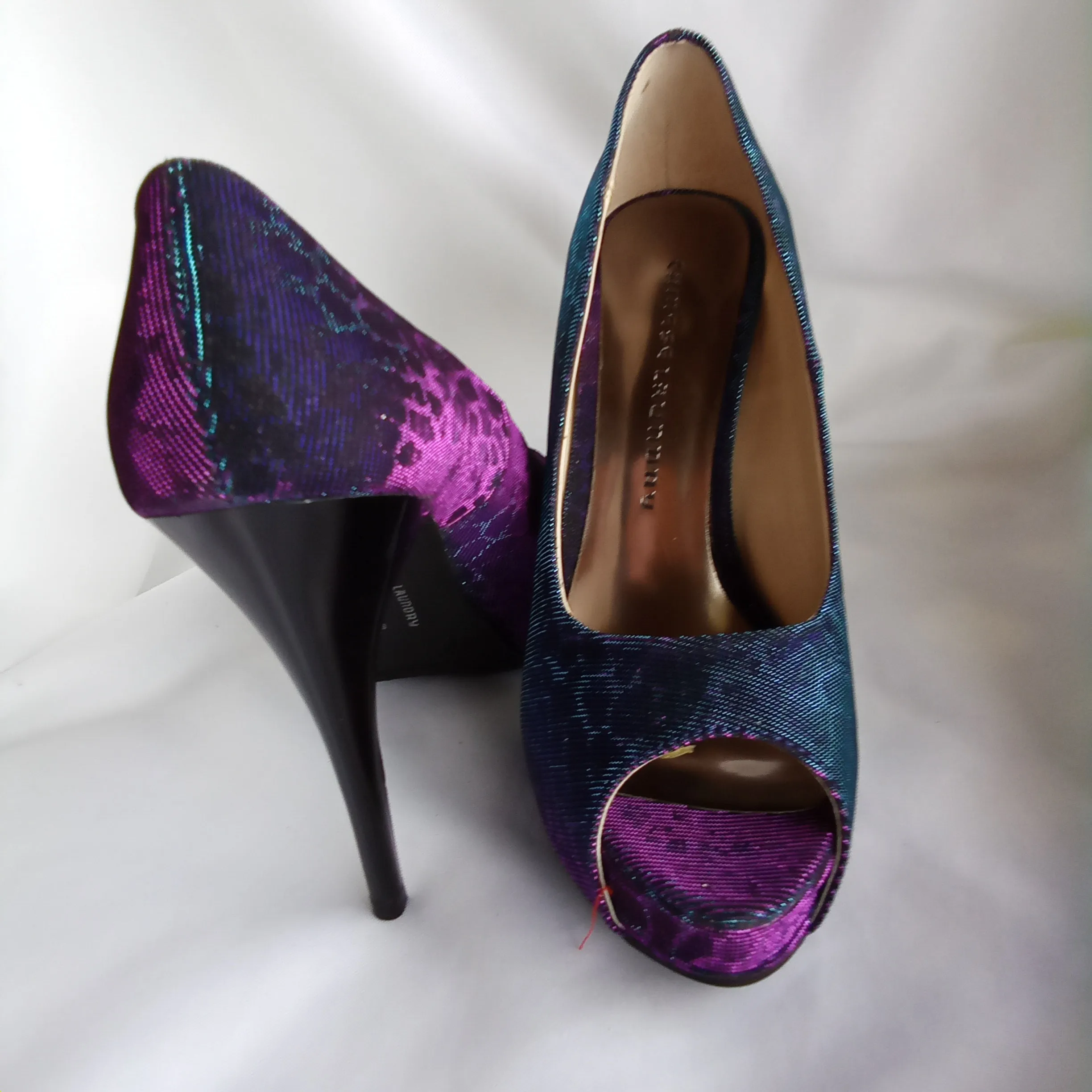 Iridescent Pumps | Chinese Laundry | Hot Spots - Giraffe - Blue Multi