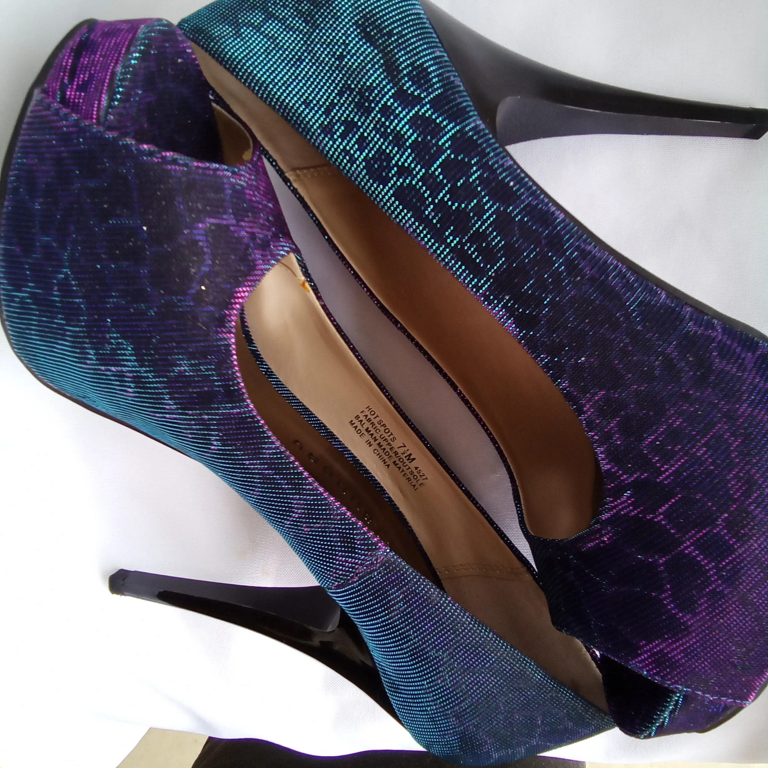 Iridescent Pumps | Chinese Laundry | Hot Spots - Giraffe - Blue Multi