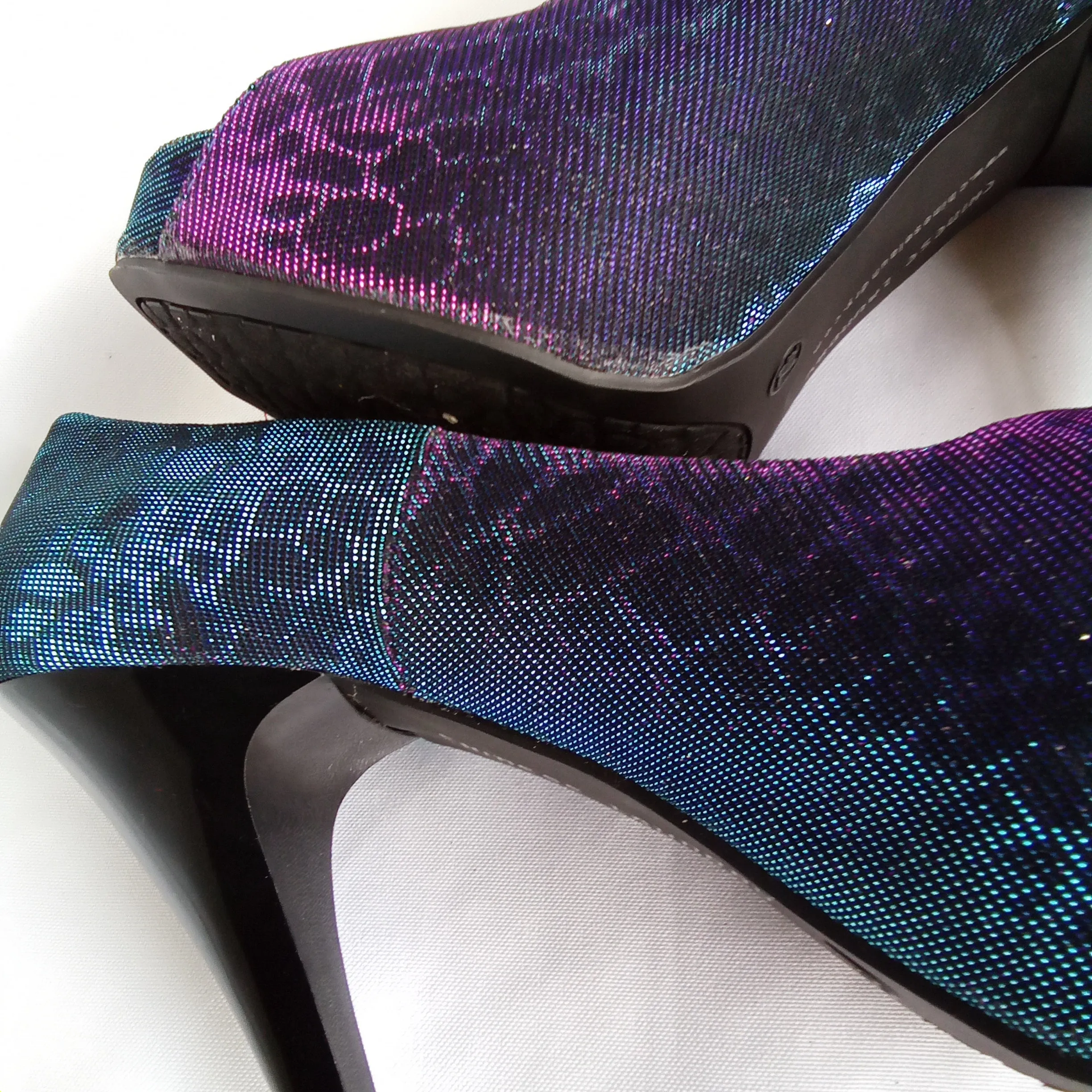 Iridescent Pumps | Chinese Laundry | Hot Spots - Giraffe - Blue Multi