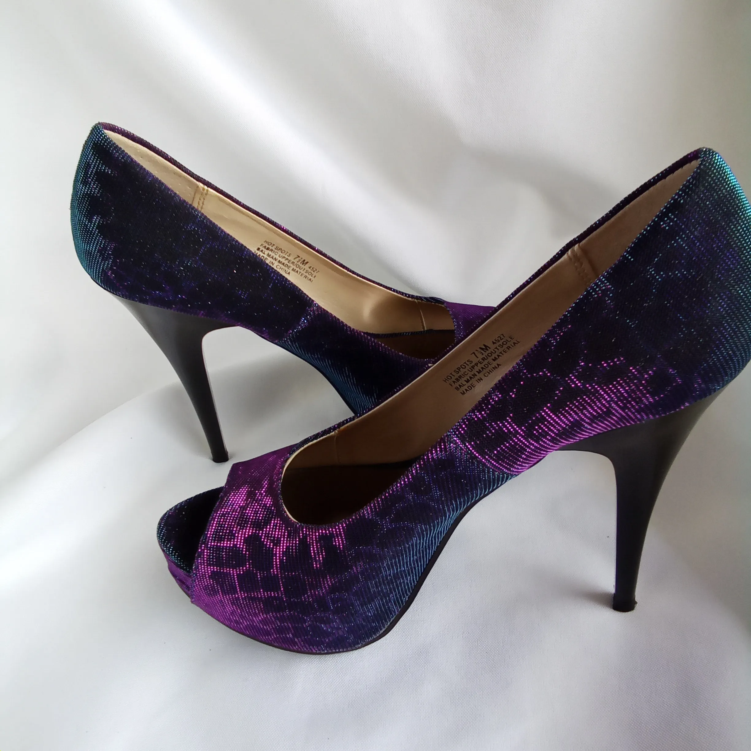 Iridescent Pumps | Chinese Laundry | Hot Spots - Giraffe - Blue Multi