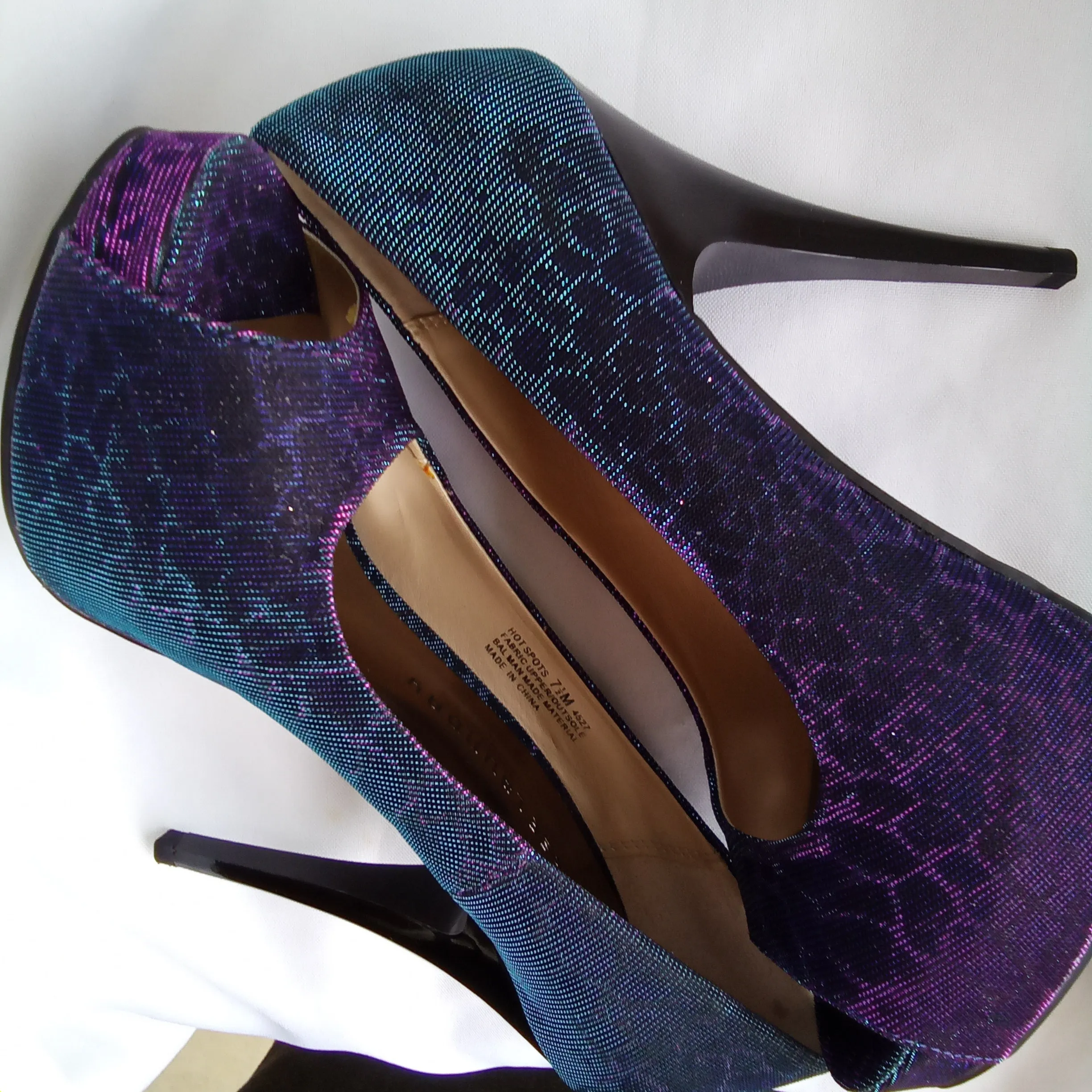 Iridescent Pumps | Chinese Laundry | Hot Spots - Giraffe - Blue Multi