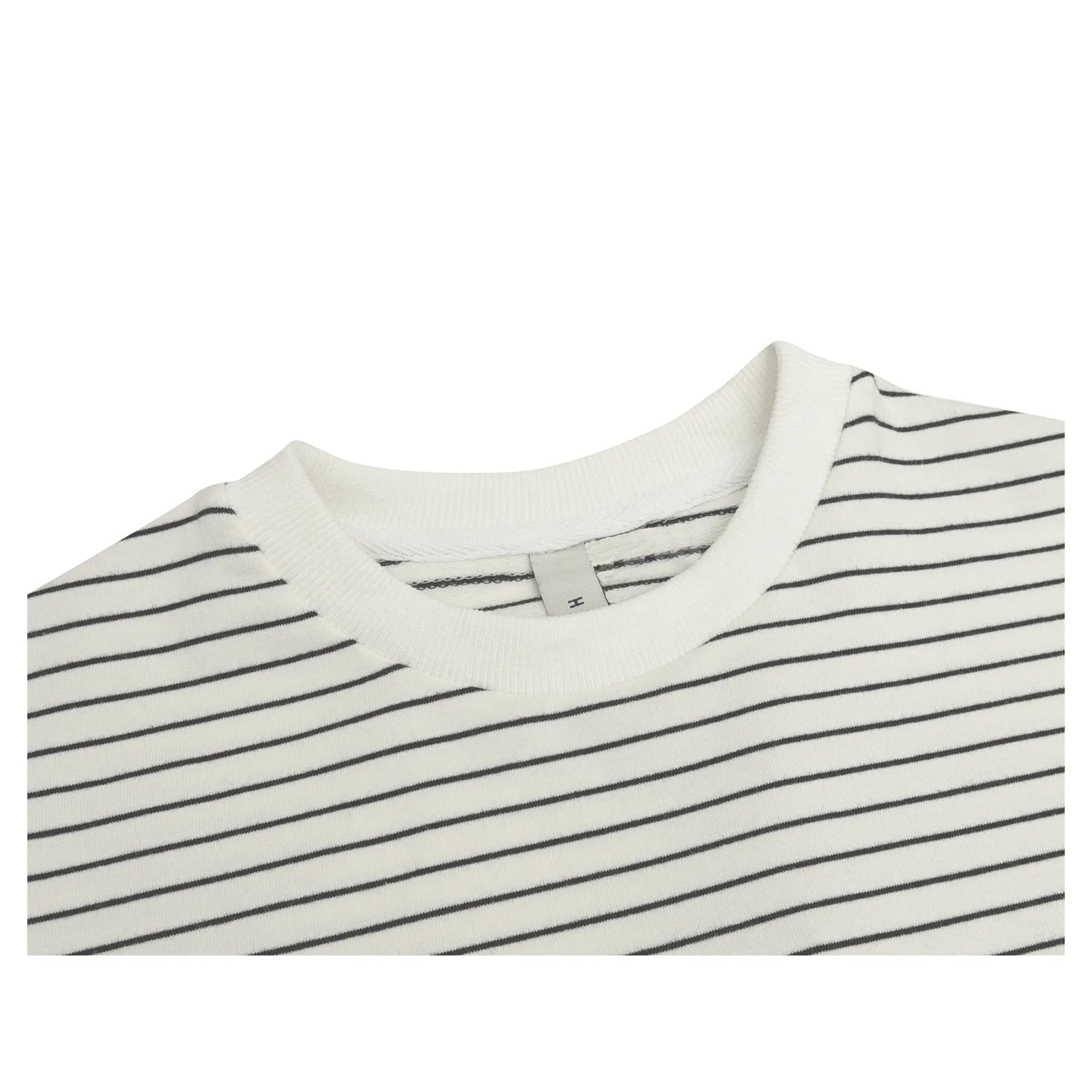 Japanese Striped Round Neck Pullover Unisex T-shirt