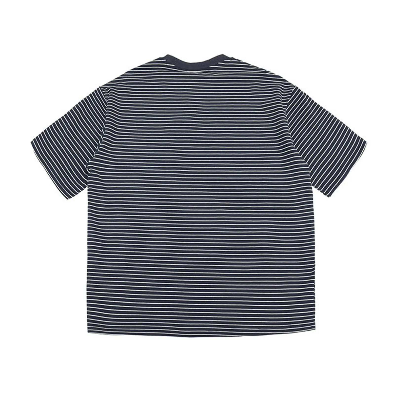 Japanese Striped Round Neck Pullover Unisex T-shirt