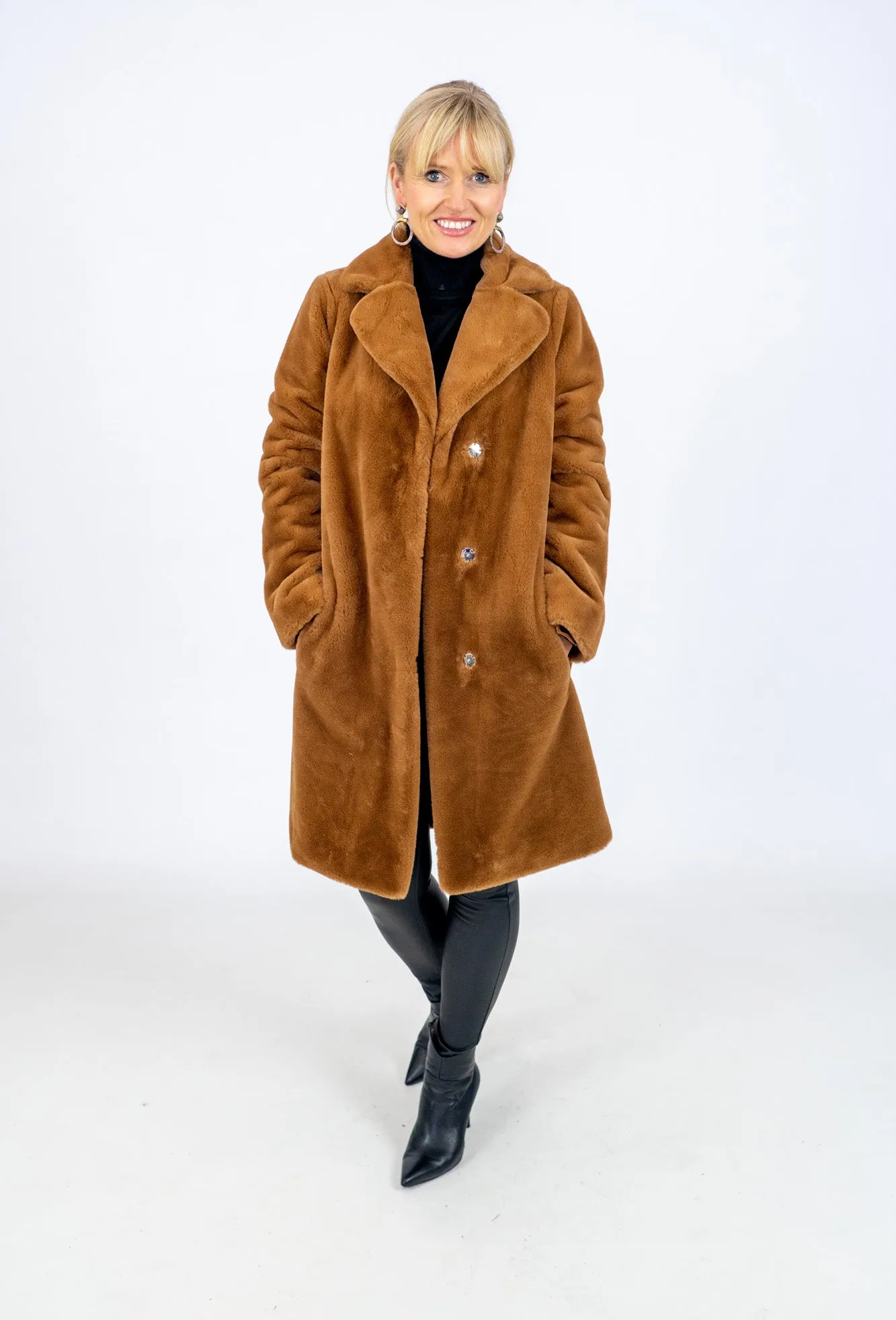 Joseph Ribkoff Faux Fur Coat