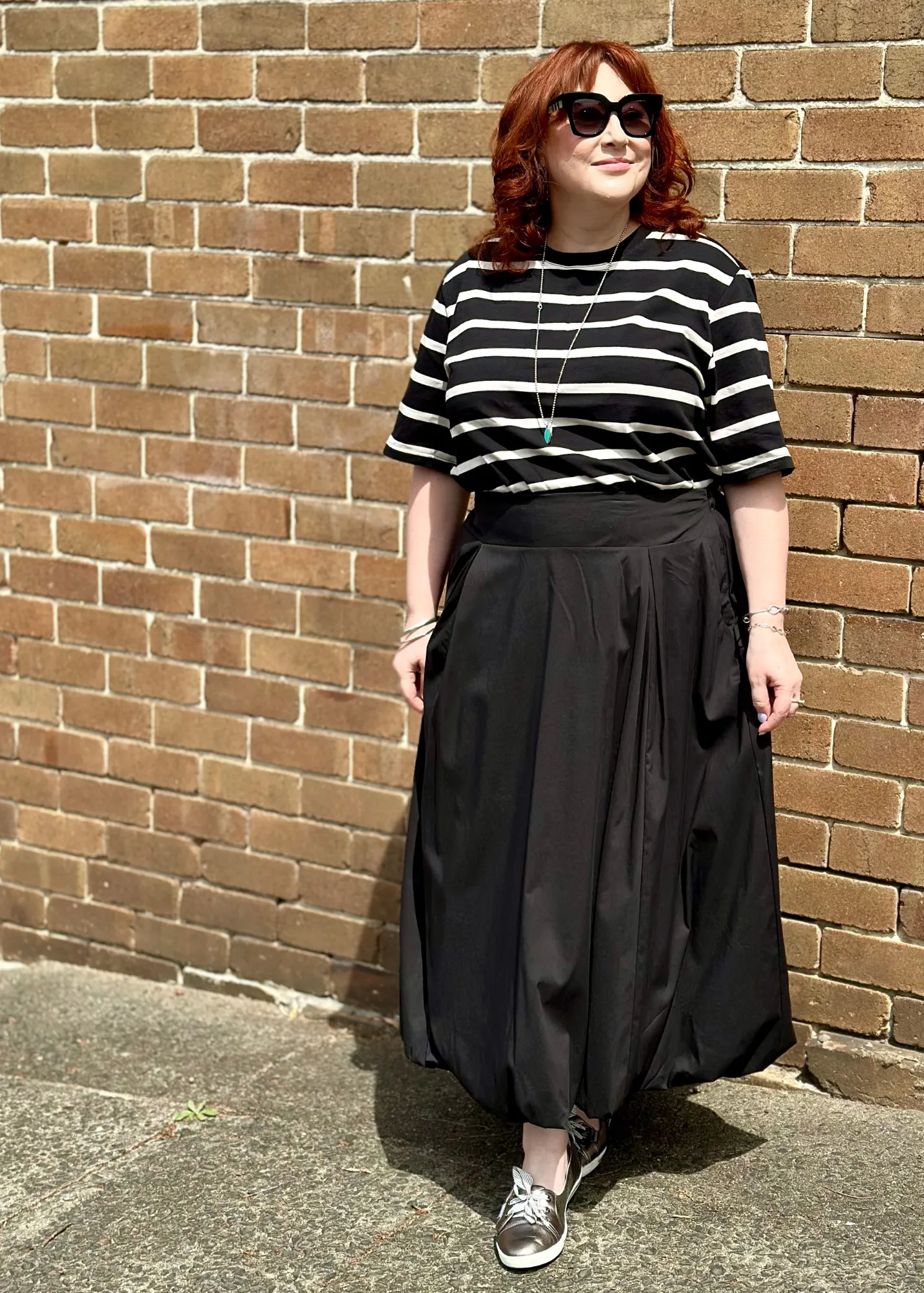 Kayte Sprinkling Kindness bubble maxi skirt