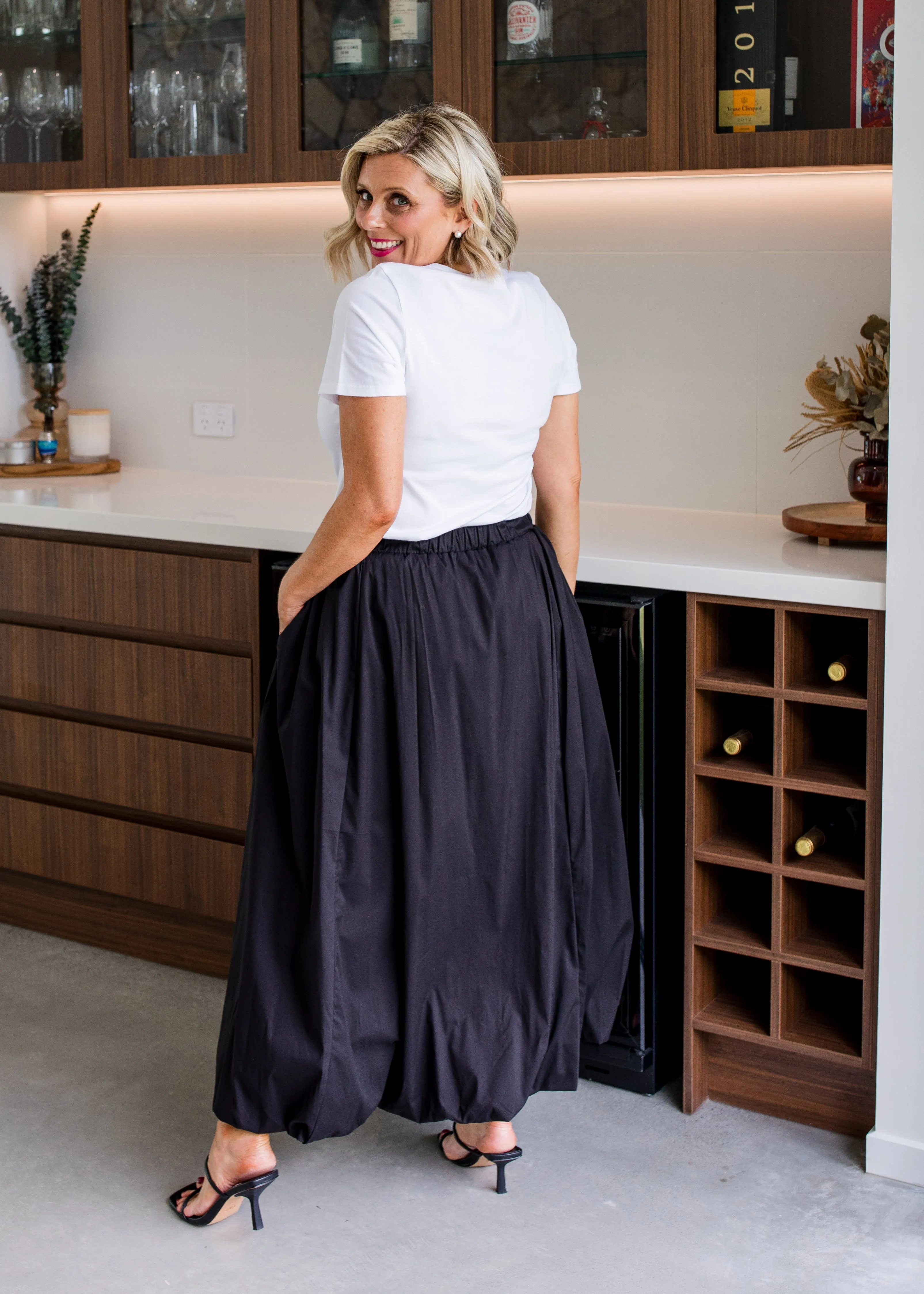 Kayte Sprinkling Kindness bubble maxi skirt