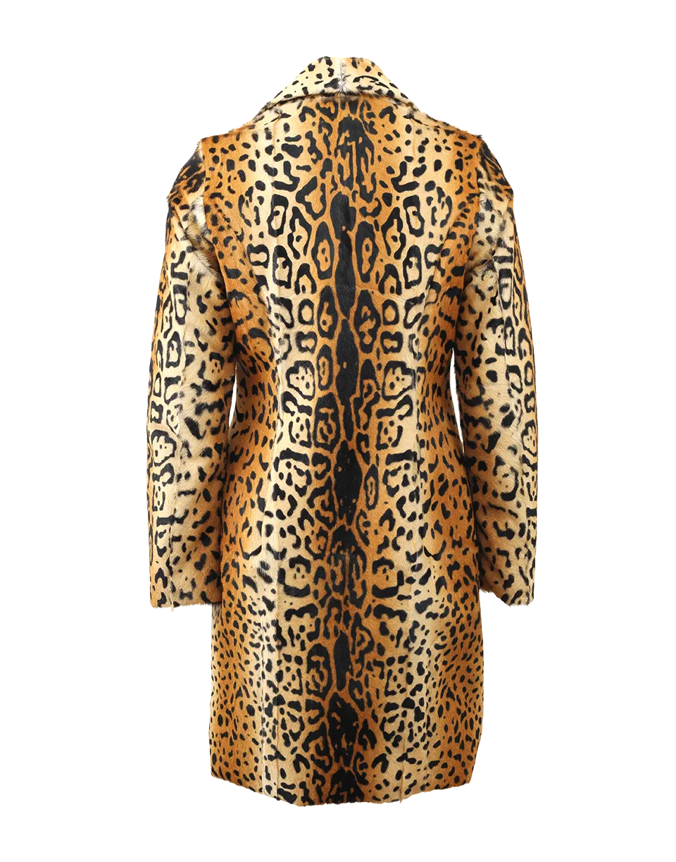 Lamb Leopard Print Coat