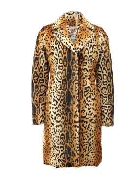 Lamb Leopard Print Coat