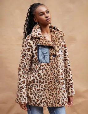 Leopard Faux Fur Coat