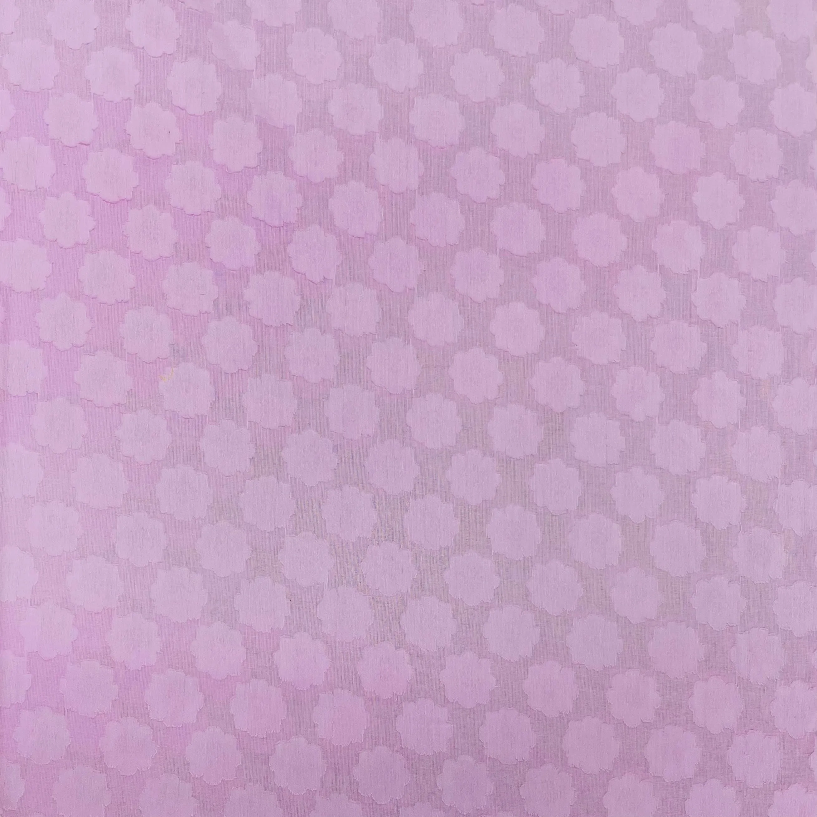 Light Pink Solid Jacquard Cotton Fabric