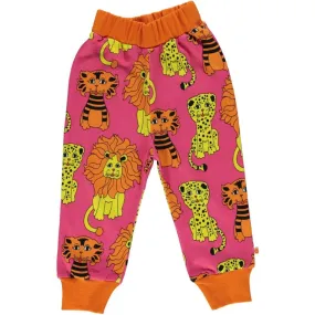 Lion, Tiger & Leopard Sweatpants (Carmine) (2-3 Years)