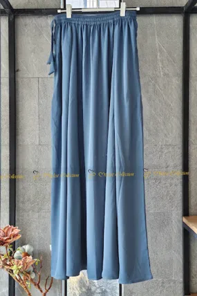 Long Skirt Stone Blue