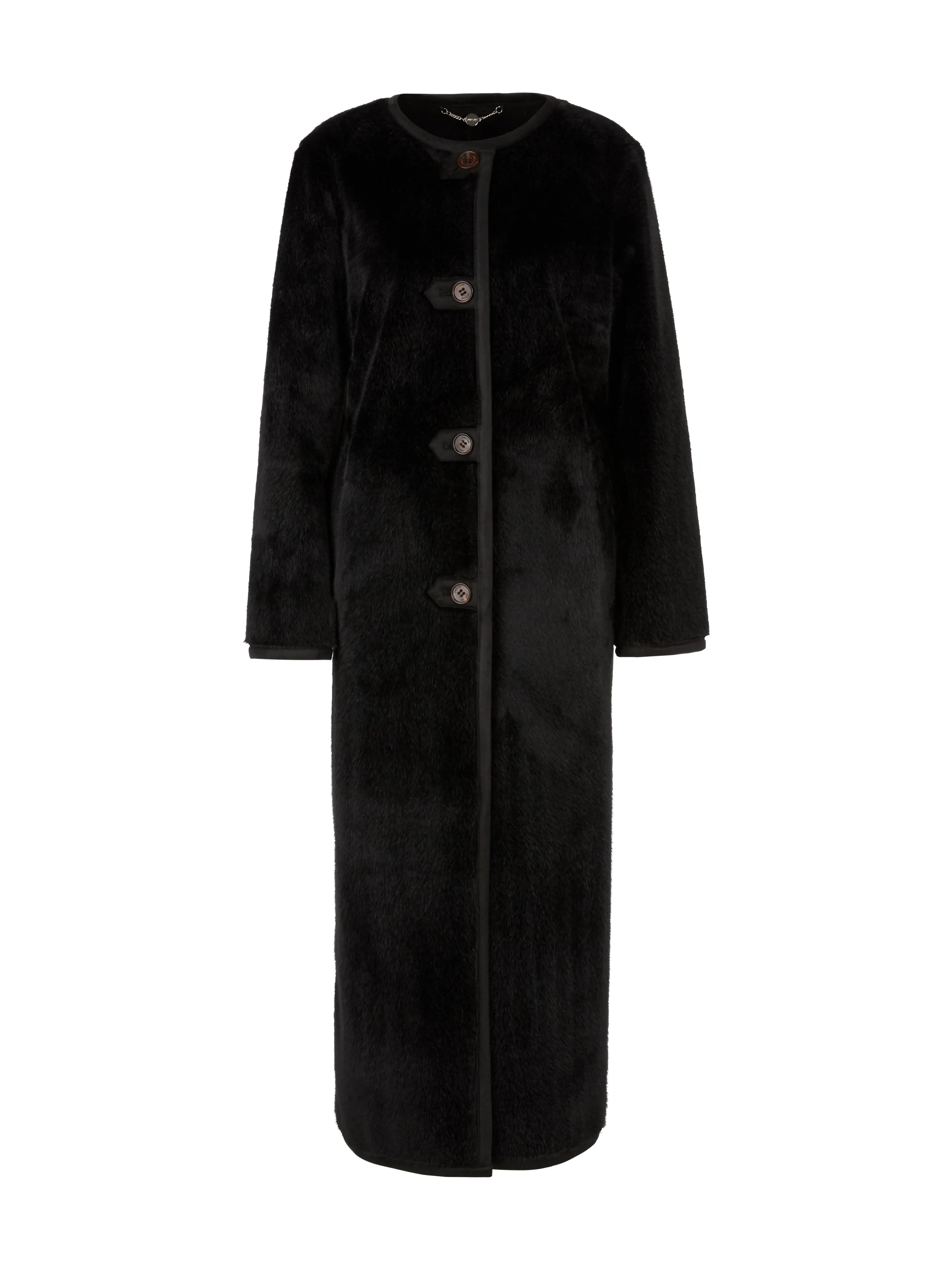 MARC CAIN Black Fur Coat