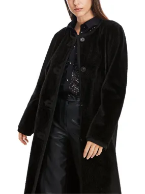 MARC CAIN Black Fur Coat