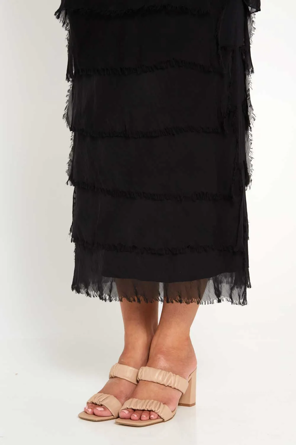 Margo Silk Dress - Nero