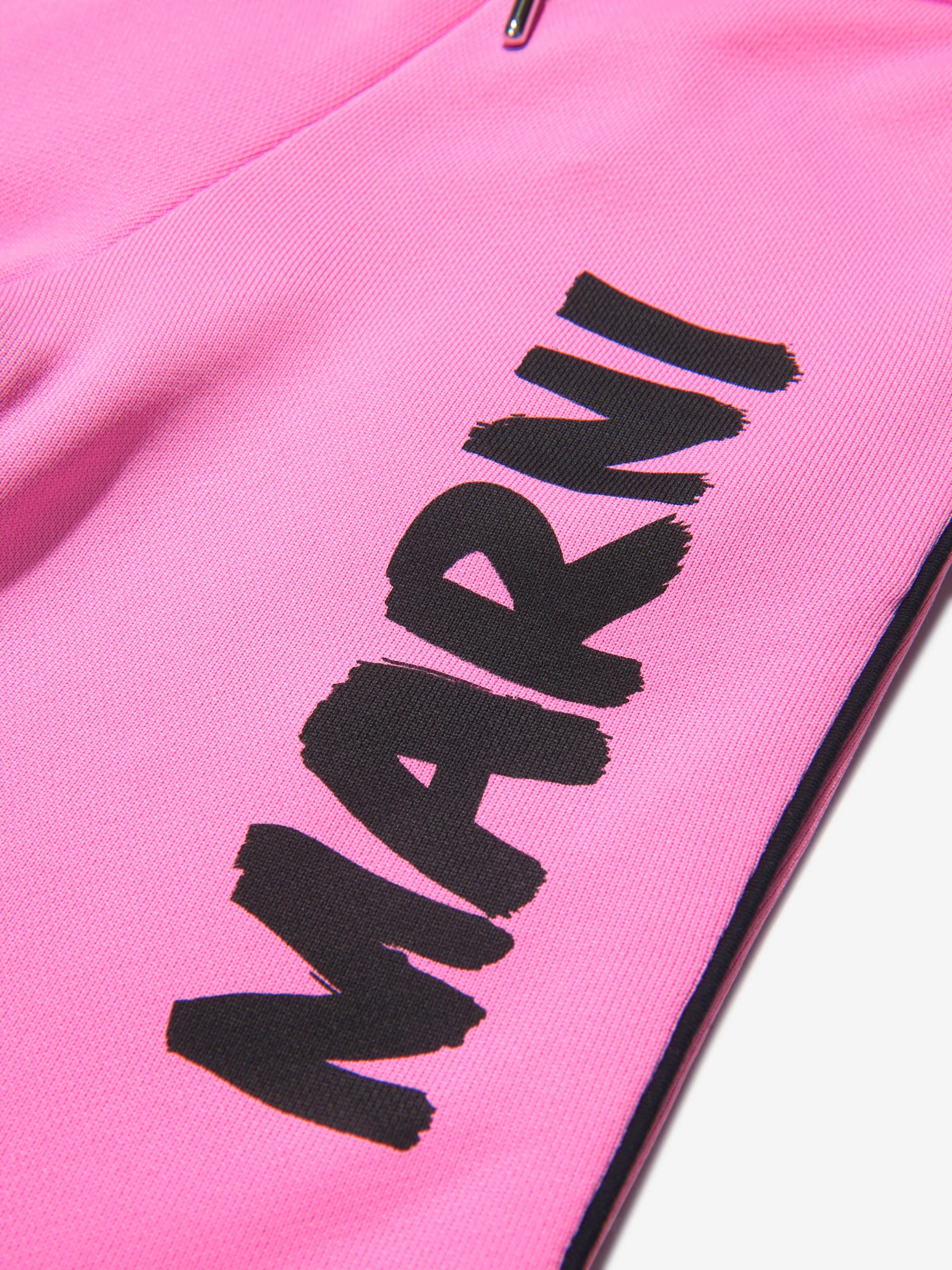 MARNI Girls Logo Print Sweatpants